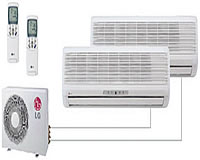 LG Electronics ductless air conditioning dual unit