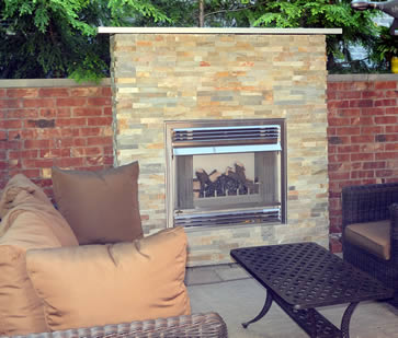 Out Door Fireplace by Napoleon and Burloak Heating and Air